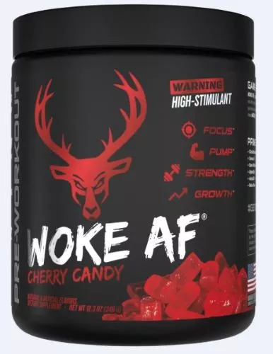 BUCKED UP PRE-WORKOUT WOKE AF – CHERRY HARD CANDY 30 SERVINGS