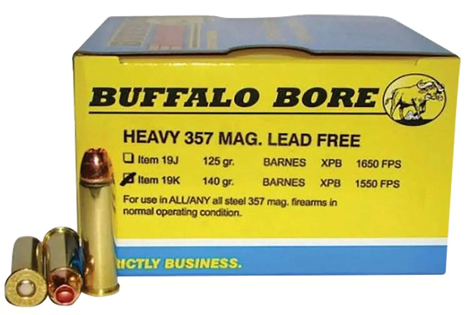 Buffalo Bore Ammunition .357 Magnum 140 gr, 20-Round Box