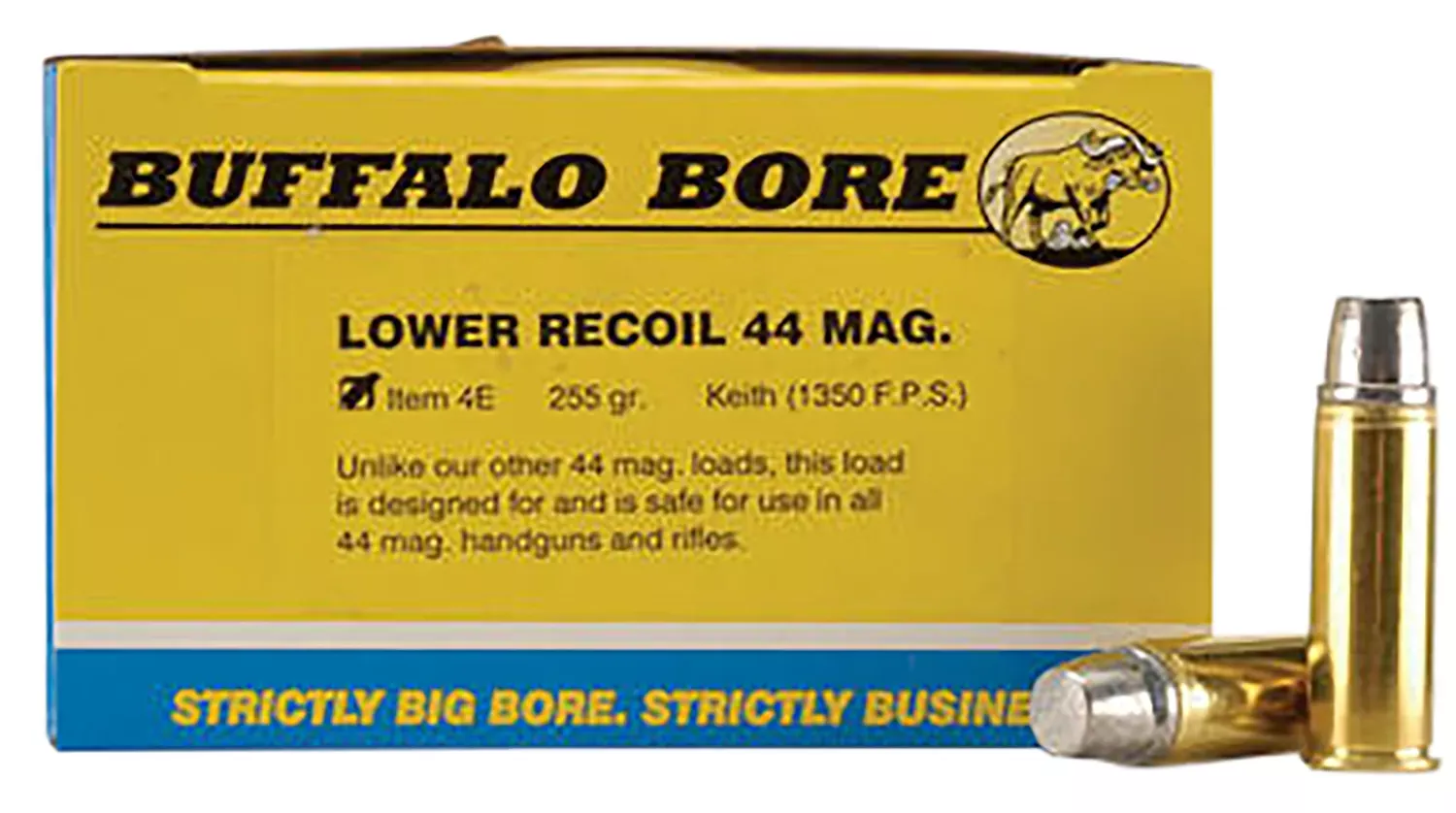 Buffalo Bore Ammunition .44 Magnum 255 GR, 20-Round Box