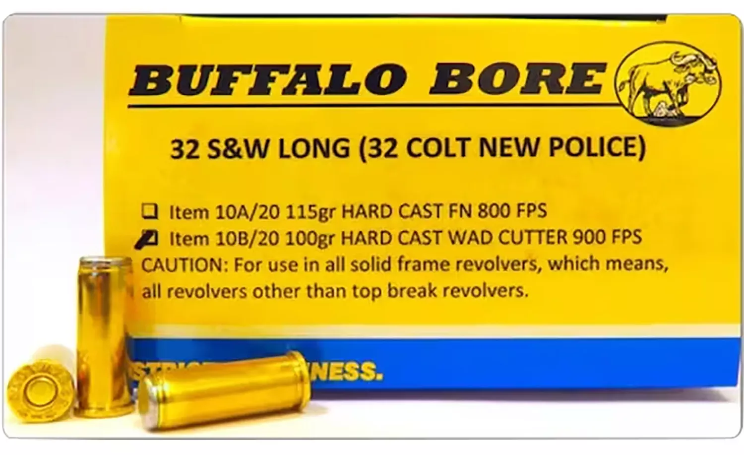 Buffalo Bore Ammunition .45 Long Colt 225 gr, 20-Round Box