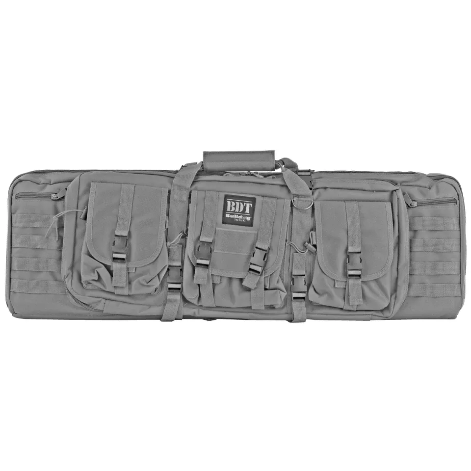 BULLDOG TACTICAL DOUBLE RIFLE CASE 37" GRAY