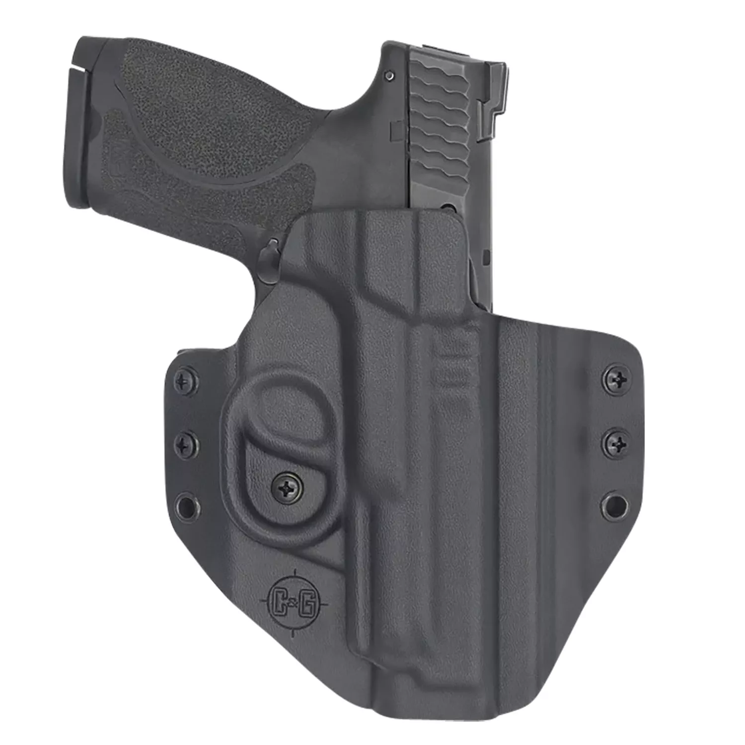 C&G Holsters 0566100 CovertOWB Black Kydex Belt Loop Fits S&W M&P 9/40 4.25″