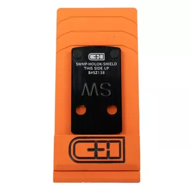 C&H Precision V4 | Optic Mounting Plate | For M&P Shield 2.0 to Holosun 407/507K | Anodized Finish | Black | Includes Mounting Hardware | SWMP-HOLOK-SHIELD