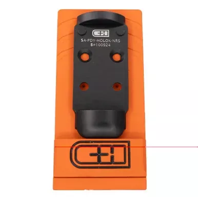 C&H Precision V4 | Optic Mounting Plate | For Prodigy to Holosun 407K/507K | Matte Finish | Black | SA-PDY-HOLOK-NRS