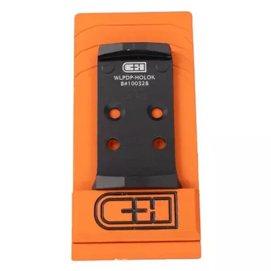 C&H Precision V4 | Optic Mounting Plate | For Walther PDP 1.0 to Holosun 407K/507K | Anodized Finish | Black | WLPDP-HOLOk