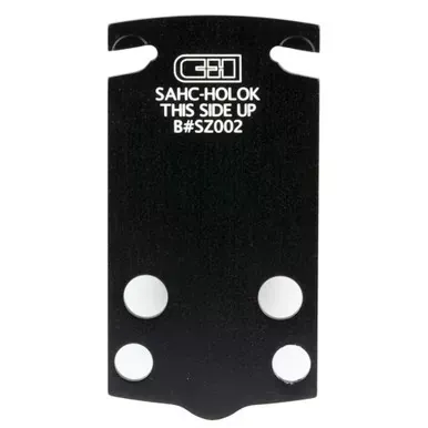 C&H Precision Weapons Hellcat Adapter Plate | Optic Mount | Converts RMSC Slide Cut to Holosun 407K/507K | Fits Hellcat/RDP/PRO | Black | SAHC-HOLOK