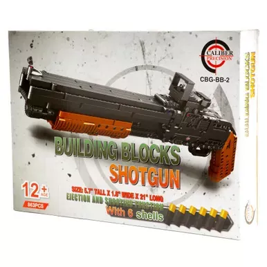 Caliber Gourmet Building Blocks Shot Gun Toy, Multi Color CBG-BB-2