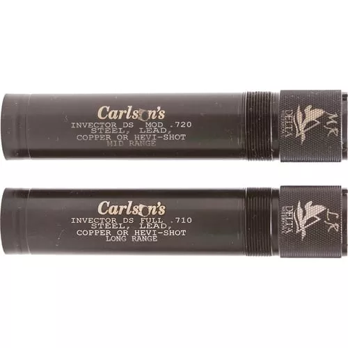 Carlson's Delta Waterfowl Extended Mid and Long Range Choke Tubes for 12 ga Browning Invector DS 2/ct