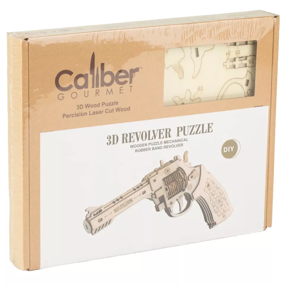 CBG Caliber Revolver Wooden Puzzle Gun