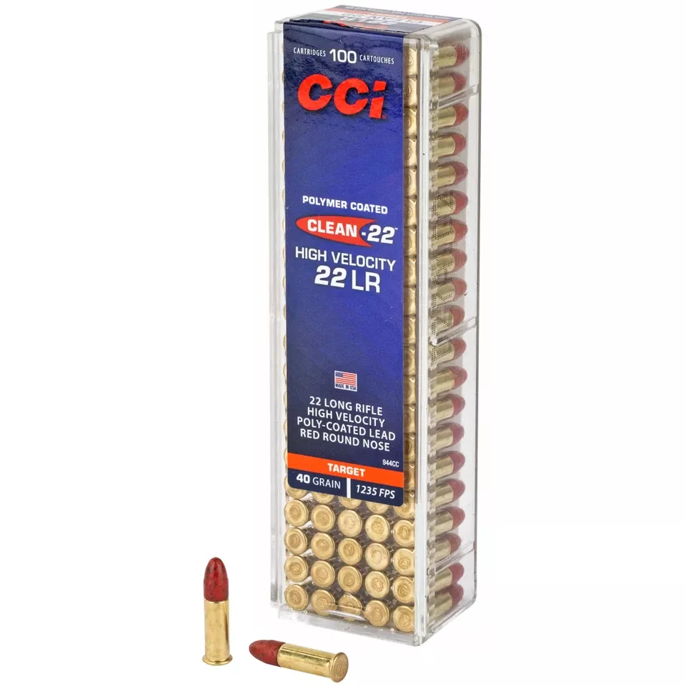 CCI 22LR High Velocity 40 Grain Lead Round Nose Red - 100 Rounds/5000 Rounds