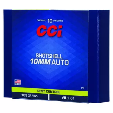 CCI Ammunition Pest Control Shotshell - 10MM, 105Gr, Bismuth, 10-Round Box