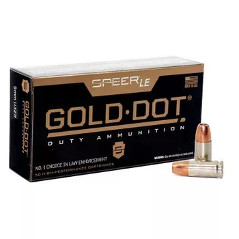 Cci Gold Dot 9mm 124 Grain Gdhp 50RD Bx 1000RD Case