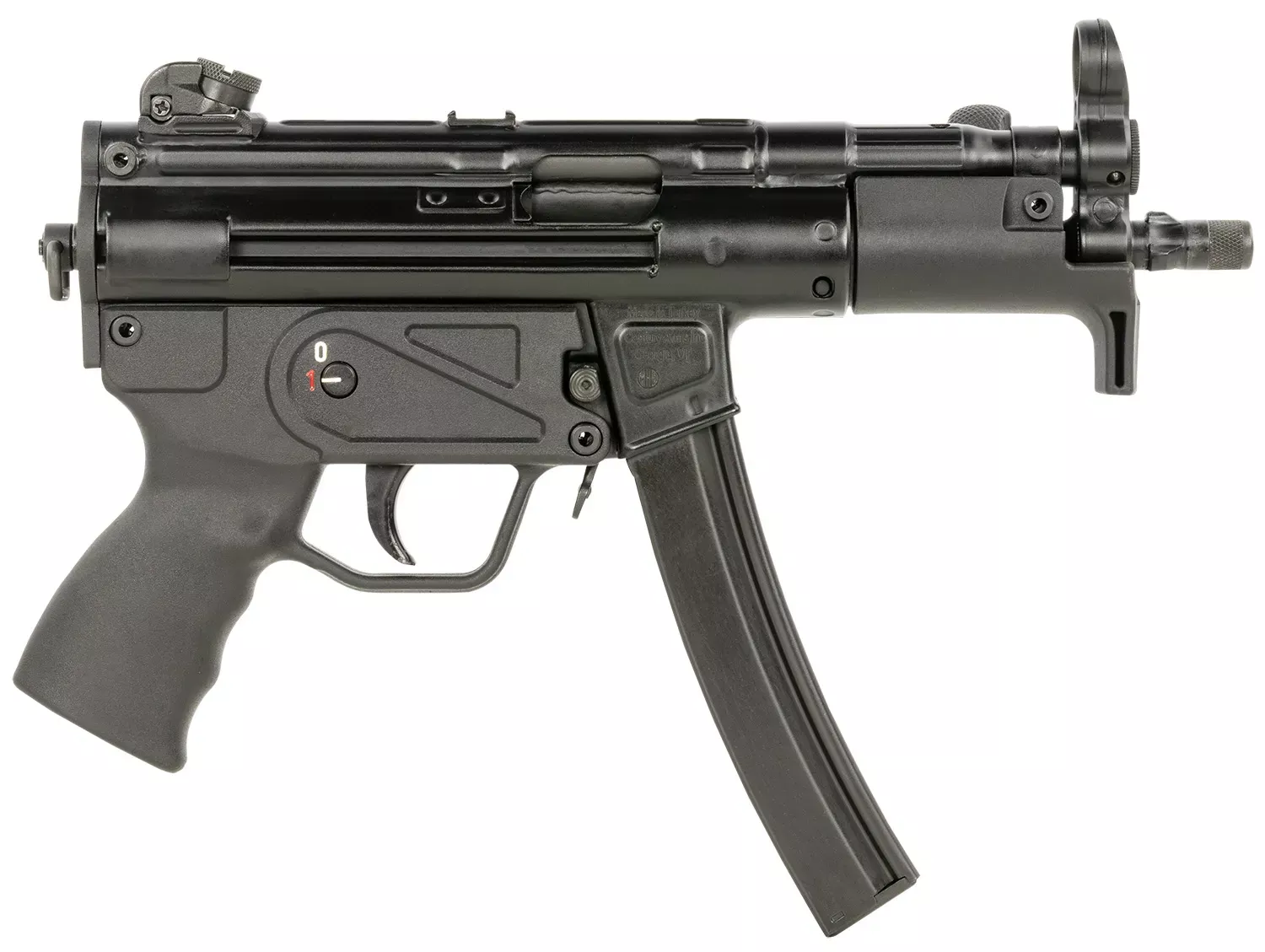Century Arms HG6035ALN AP5 P CORE 9mm Luger 30+1 5.75″ Threaded Barrel, Black, Stamped Metal Rec, Fixed Front/Drum Rear Sights, Includes Sling (1 MAG)