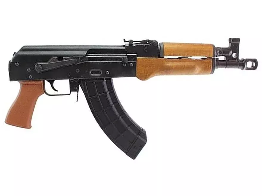 Century Arms VSKA Draco 7.62x39mm Pistol 12.25″ Barrel 30+1 Round Bakelite Orange Grip Black Frame