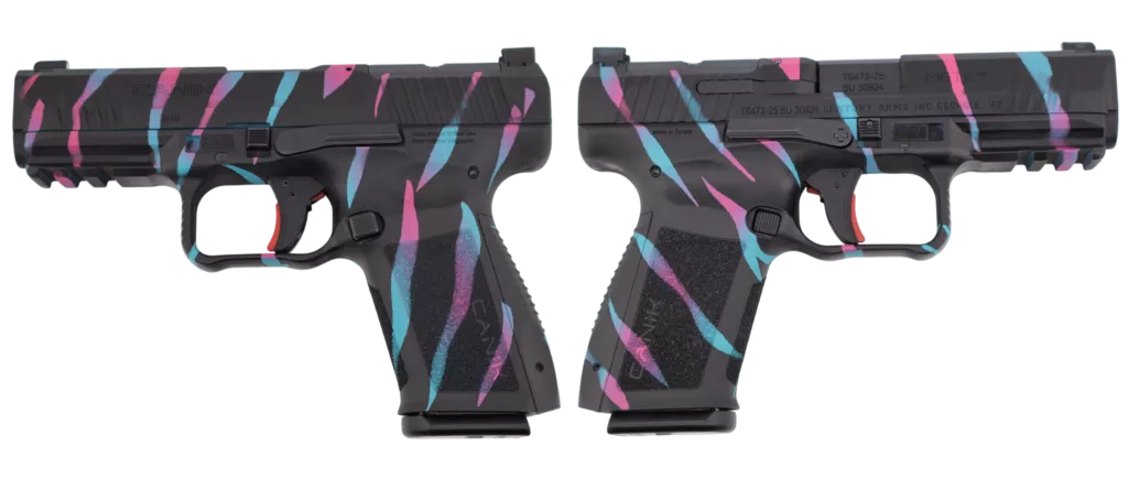 CENTURY CANIK METE SF ONE SERIES 9MM MIAMI TIGER STRIPE PSTL 4.19 BRL 1-15RD MAG