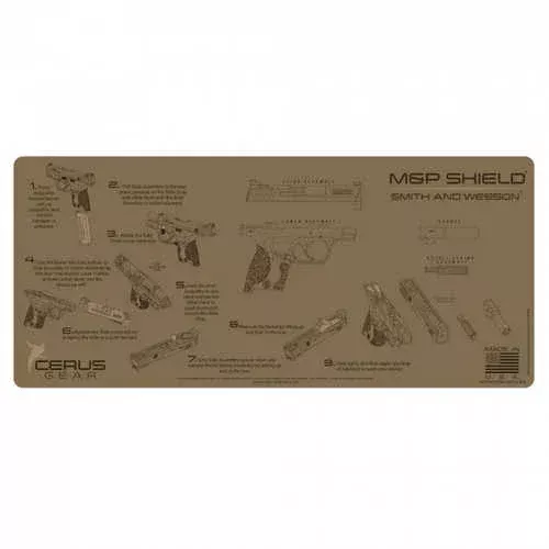 Cerus Gear M&P Shield Instructional Promat - Coyote Tan