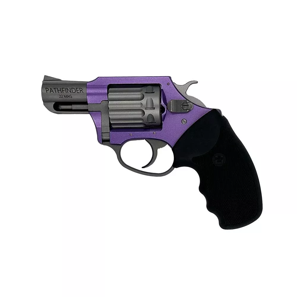 Charter Arms Pathfinder Lavender Lady .22 WMR 6rd Capacity 2″ Barrel Lavender with Black Grip
