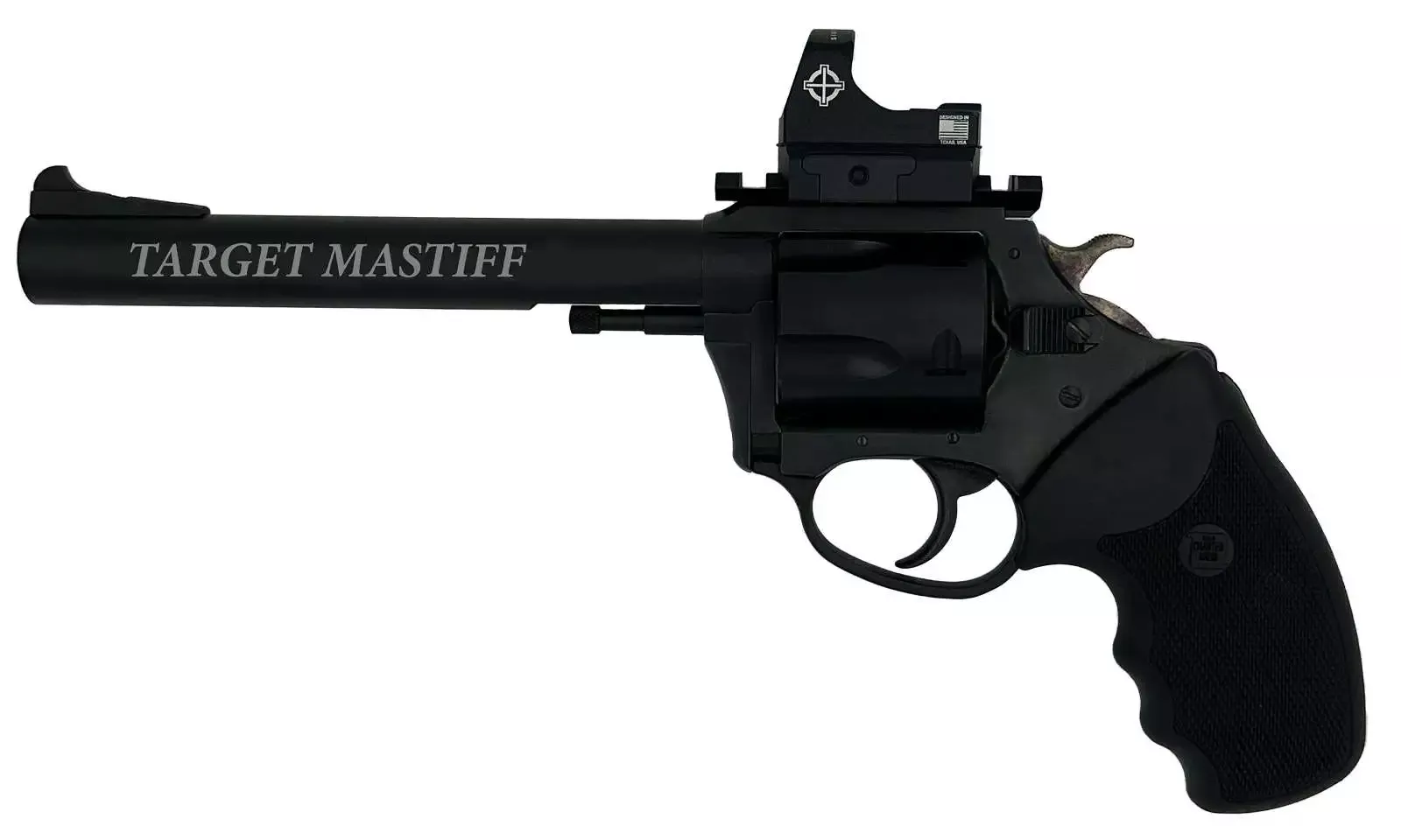 Charter Arms Target Mastiff Hgr 357 MAG 6″ Bbl Black Sightmark Micro Optic Pic Rail 5/RD