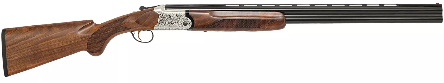 Chiappa Firearms 930379 202AE20 Gauge Break Open 3" 2 26" Black Chrome Lined Vent Rib Barrel, Nickel-Plated Engraved Aluminum Receiver, Fixed Walnut Stock