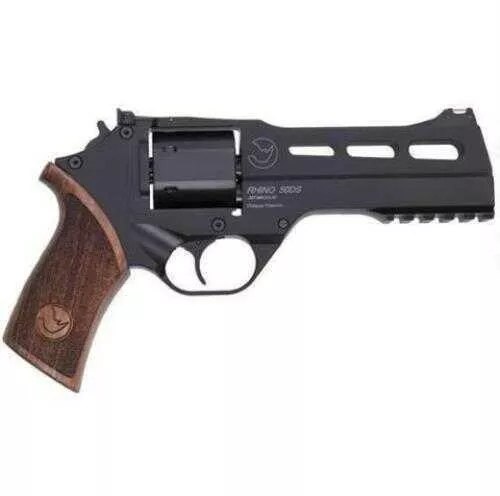 Chiappa RhiFALSE 50DS 9mm Revolver 5-Inch Barrel, 6-Round Capacity, Adj. Sight Black/Walnut Md: 340245