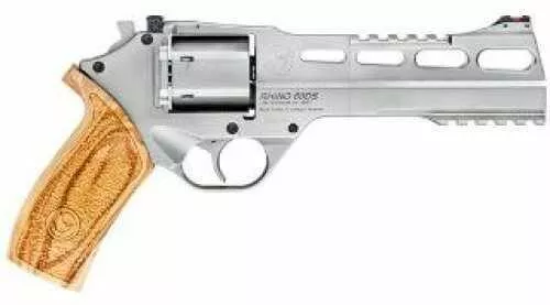 Chiappa White RhiFALSE Revolver 60SAR 357 Magnum/38 Special 6" Barrel 6 Round Chrome Finish Pistol 340.249
