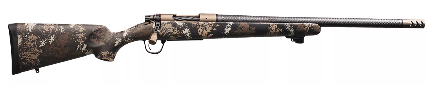 Christensen Arms 8010659100 Ridgeline FFT Sports South Exclusive 22 Creedmoor 4+1 20″ Carbon Fiber Threaded Barrel, Burnt Bronze Cerakote Steel Drilled & Tapped Receiver, Fixed Carbon Fiber Stock