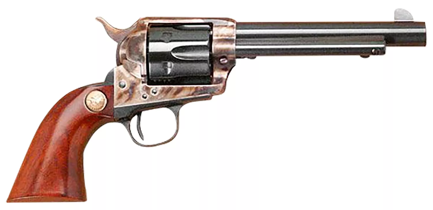 Cimarron MP401 Model P357 Mag 38 Special 6 Shot 5.50″ Blued Stainless Steel Barrel, Blued Cylinder, Blue Steel Frame, Walnut Grip, Exposed Hammer