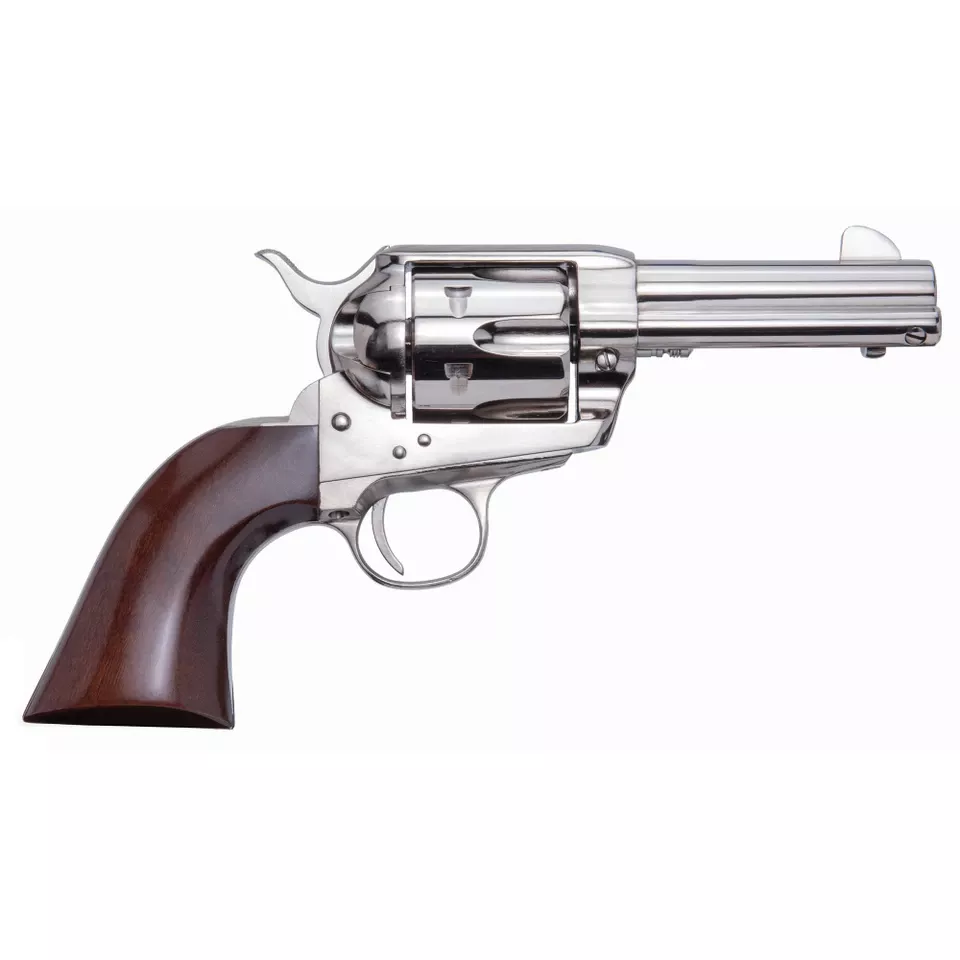 Cimarron Pistolero 9mm 3.5" 6-Round Nickel Finish