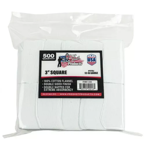 CLEANING PATCHES 3IN SQ 500CT UPC: 709779500161