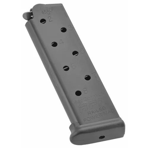 CMC Products MRPM45FS8B Railed Power MagBlack Detachable 8rd 45 ACP for 1911 Government UPC: 750958734716