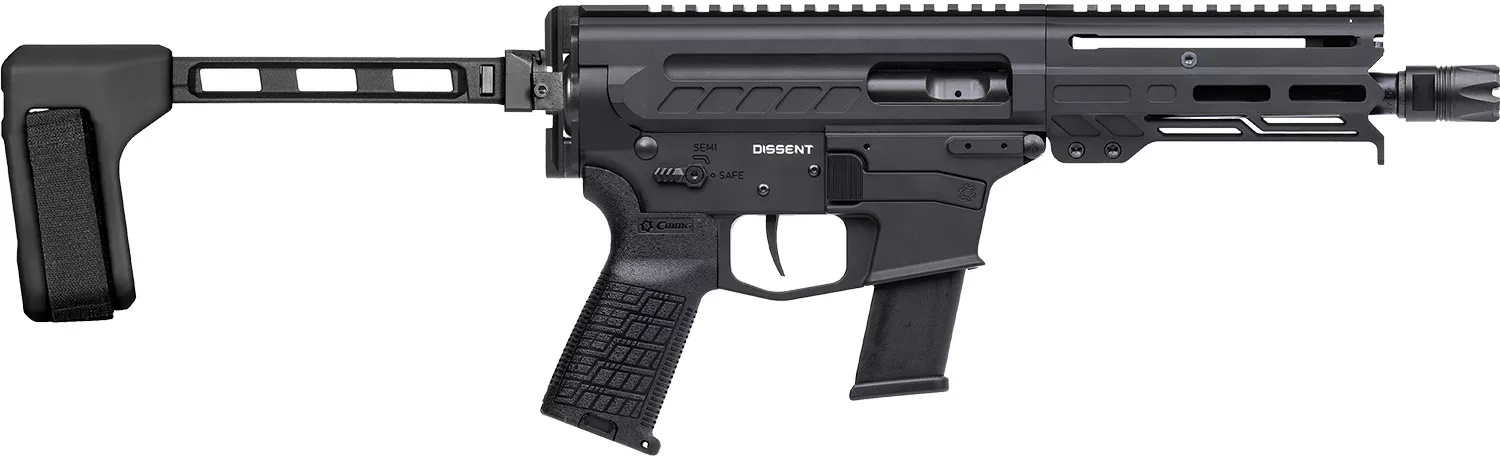 CMMG 45A250F-AB Dissent MKG 45 ACP 13rd 6.50″ 5.5″Proprietary Handguard 7075-T6 Aluminum CMMG Zeroed Grip