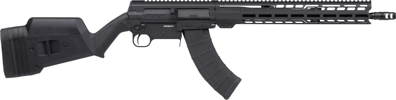 CMMG 86A950AAB Dissent BR47 7.62x39mm 10+1 16.10″ Black Nitride Threaded Barrel, Black Armor Cerakote Aluminum Receiver w/Picatinny Rail, M-LOK Handguard, Magpul SGA Black Polymer Stock, Ambidextrous
