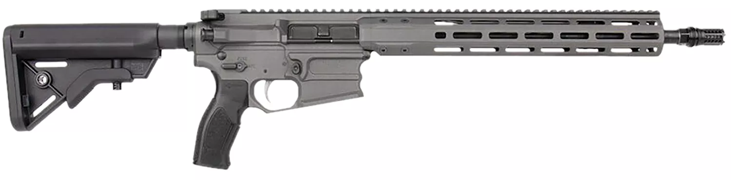 Cobalt Kinetics CKPROLITE55616CHARCOAL Pro Light223 Rem/5.56 NATO16" Black Barrel, Charcoal Picatinny Rail Aluminum Receiver, M-LOK Handguard, Black Polymer Stock, Black Polymer Grip