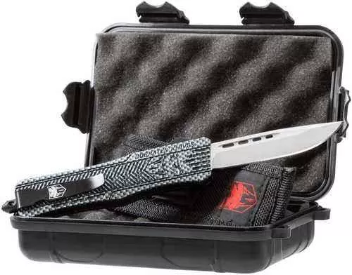 Cobra TEC Knives LLC MCFCTK1MDNS CTK-1 Medium 3" 440C Stainless Steel Drop Point Carbon Fiber Zinc-Aluminum Alloy