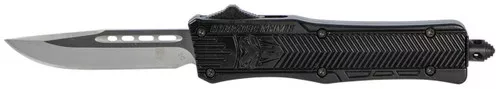 CobraTec Knives SBCTK1SDNS CTK1Small 2.75 OTF Drop Point Plain D2 Steel BladeBlack Aluminum Handle Features Glass Breaker Includes Pocket Clip UPC: 099654021813