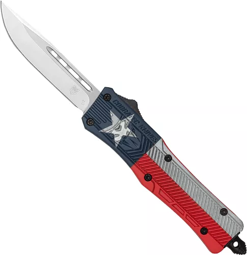 COBRATEC MEDIUM CTK1 OTF TEXAS – STATE FLAG CRKTE 3″ DROP POINT