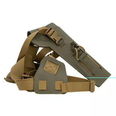 Cole-TAC Varmint Wrangler, Chest Holster, Fits Most 22LR Suppressor Host (Ruger MK Series/M&P22/Buckmark/TX22) with Suppressors Attached, Matte Finish, Ranger Green VW104