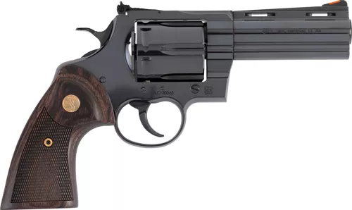 COLT ANACONDA 44MAG 4″ 6RD – BLUED MEDALLION WOOD GRIPS