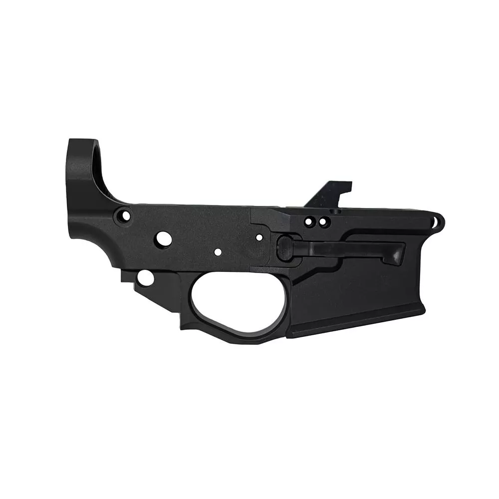 Combat Armory Billet AR-9 Lower Receiver Stripped with Mag Release and Ejector Black