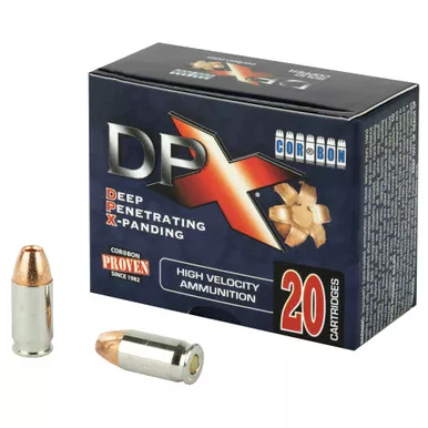 Corbon Ammo Deep Penetrating X Bullet, 380ACP, 80 Grain, Barnes X, 20 Round Box DPX38080
