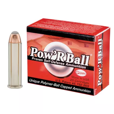 Corbon Ammo Pow'rBall, 357MAG, 100 Grain, Polymer-Tipped, 20 Round Box PB357100