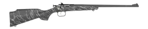 Crickett KSA2344 My First Rifle Gen2 22 LR 1rd 16.13" Blued Single Shot Barrel, Drilled & Tapped Receiver, Black w/White Webbing Fixed Synthetic Stock