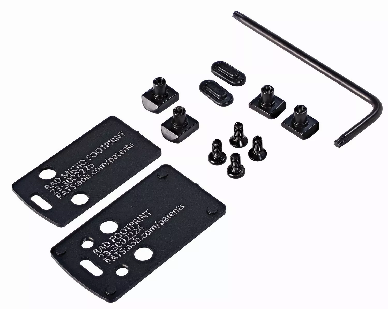 Crimson Trace 013000054 CT RAD Mounting Kit CT RAD Footprint/Dovetail, S&W Shield/Shield Plus/Shield EZ/M&P/M&P 2.0
