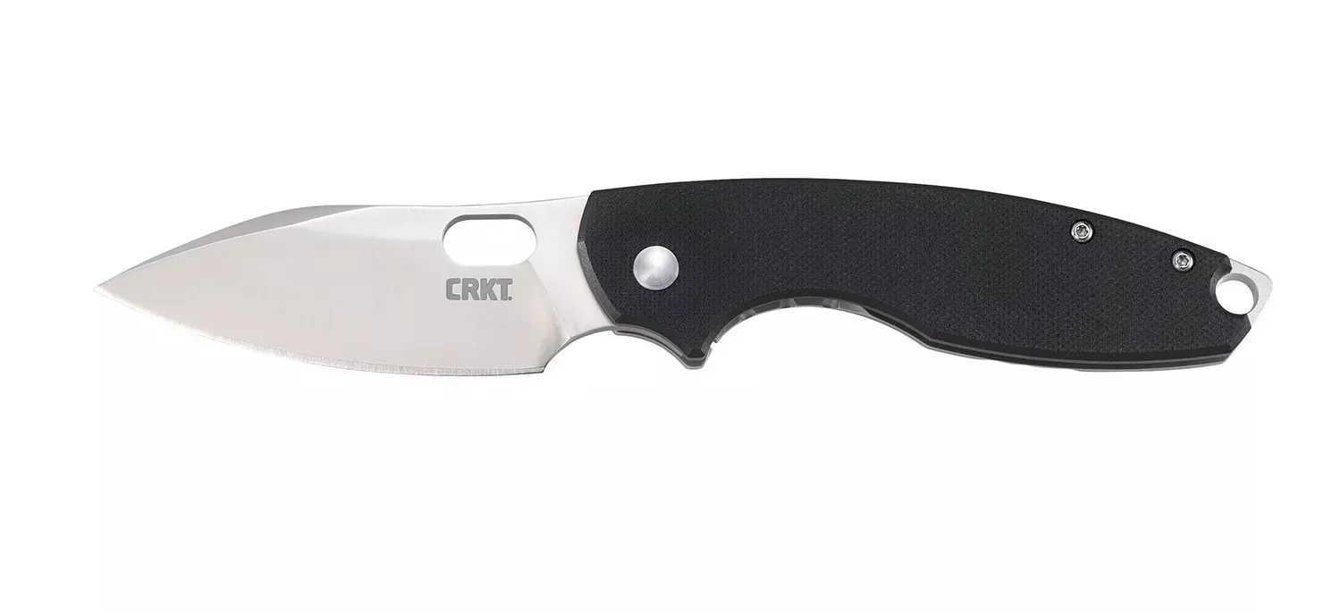 CRKT 5317 Pilar III 2.97″ Folding Spear Point Plain Satin 8CR13MOV SS Blade/ G10 Black/SS Handle Includes Pocket Clip