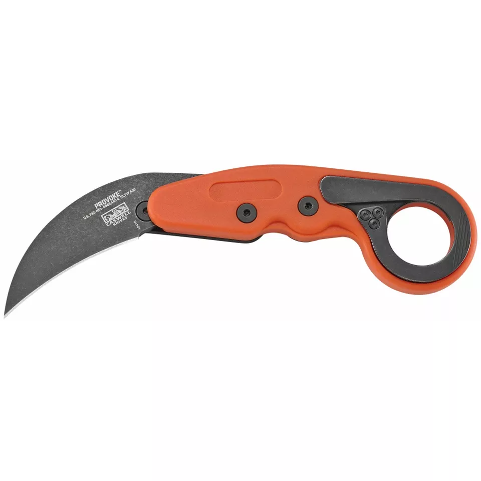 CRKT Provoke Orange Folding Knife with 2.47" Plain Edge Blade