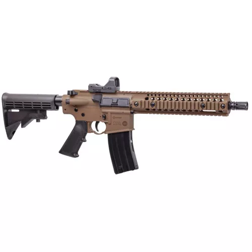 Crosman CFAR1X Full Auto R1 Air Rifle CO2 177 25rd Shot Black Flat Dark Earth Receiver Black 6 Position Stock UPC: 028478152731