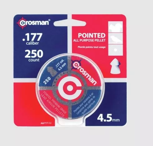 CROSMAN PELLETS 177 CAL – POINTED 7.4GR 250CT