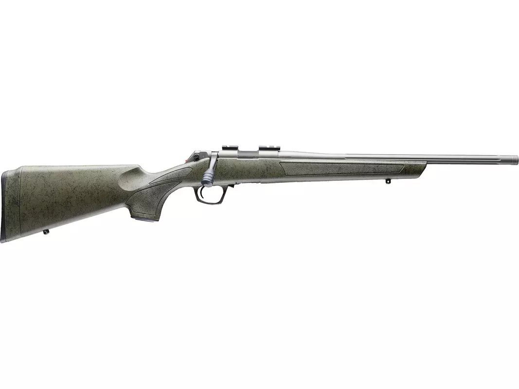 CVA Cascade Rimfire XT Bolt Action Rifle 22 Long Rifle 18″ Fluted Tungsten Threaded Barrel Tungsten Frame Olive Drab Field Stock