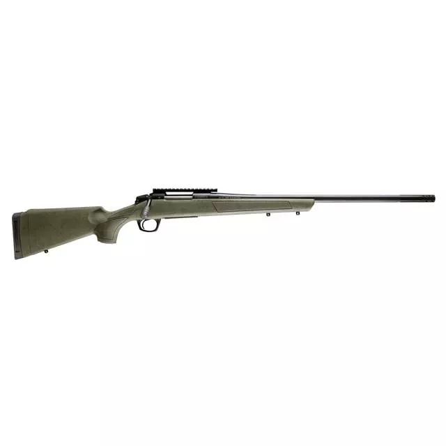 CVA Cascade XT Rifle 35 Whelen 3rd Capacity 24" Threaded Cerakote Black Barrel OD Green/Black Web Stock Pic Rail