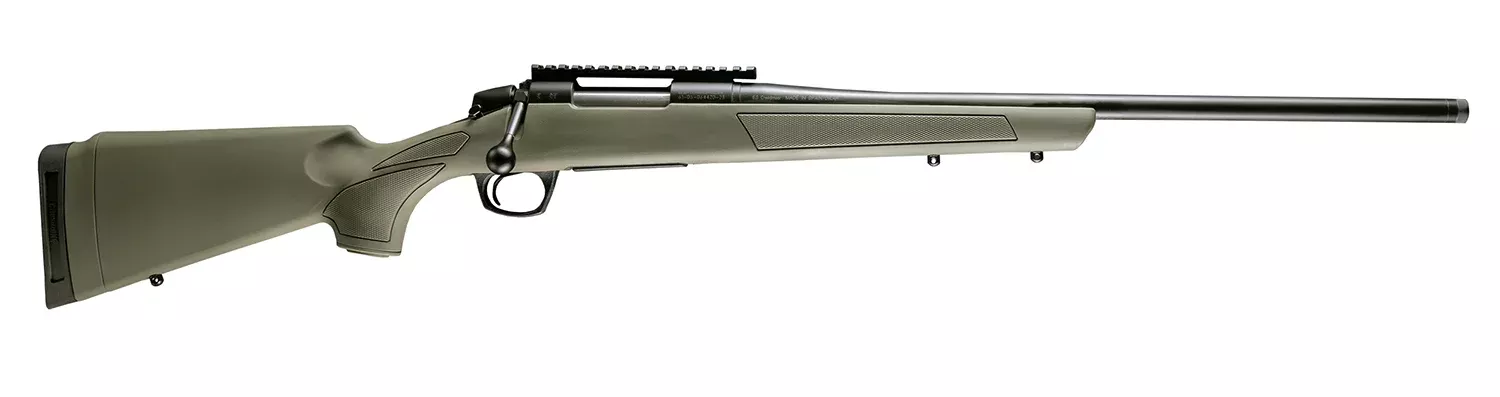 CVA CR3910G Cascade7mm Rem Mag 3+1 24″ Graphite Black Cerakote Threaded Barrel, Graphite Black Cerakote Picatinny Rail Steel Receiver, OD Green Synthetic Stock